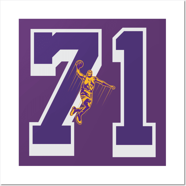 lakers number 21 Wall Art by Basketball-Number